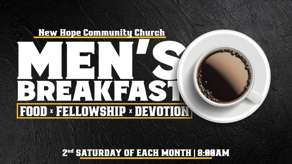 Men's Breakfast promotional graphic