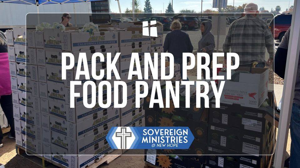 Pack and Prep for Food Pantry promotional graphic