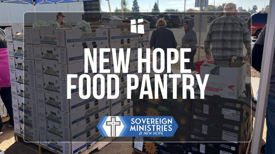New Hope Food Pantry promotional graphic